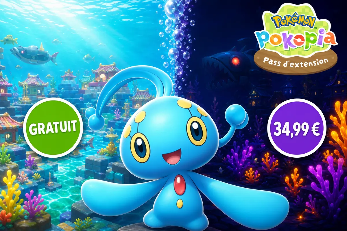 Pokémon Pokopia : la Plongée est offerte, le pass à 34,99 € vend autre chose